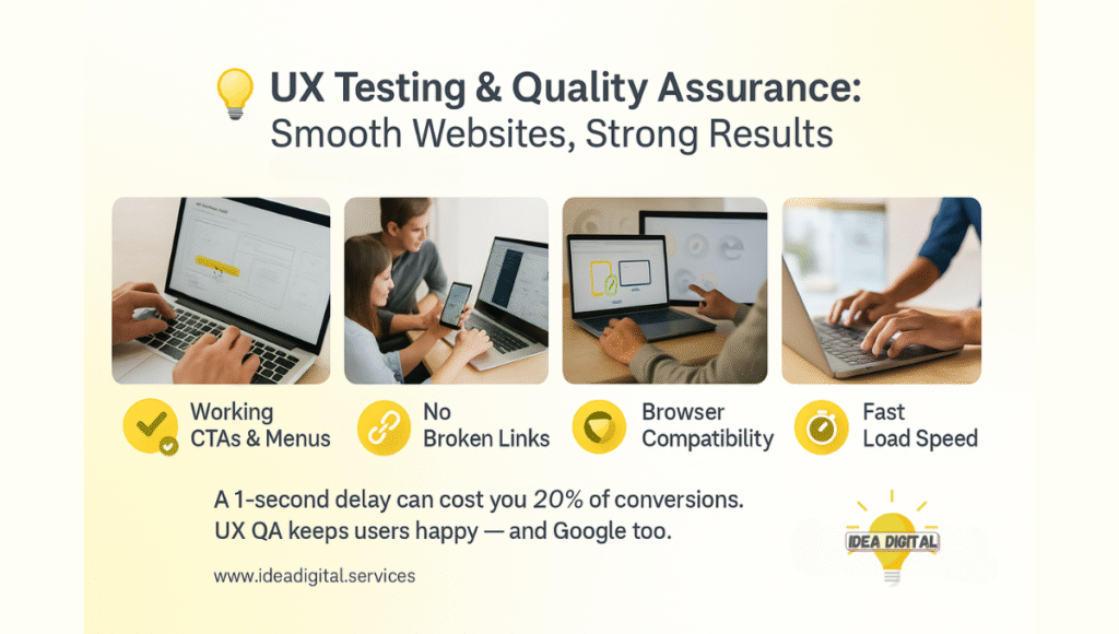 UX Testing and Quality Assurance (QA)